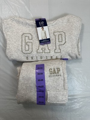 Gap Kids 2 PC Fleece Pants And Hoodie Beige/Gold Size XS 5/6