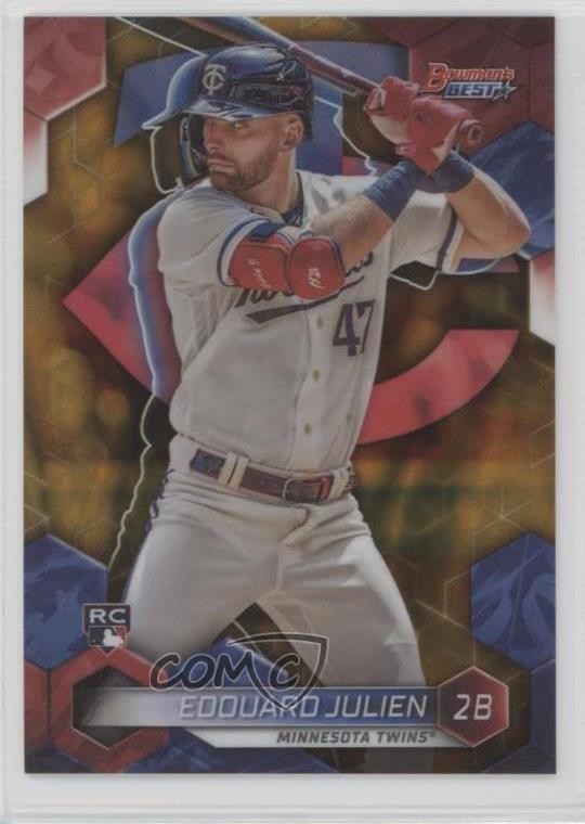 2023 Bowman's Best Gold Lava Refractor 66/75 Edouard Julien #36 Rookie RC 07i7