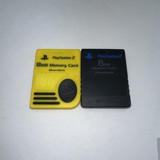 Sony PlayStation 2 PS2 8MB Memory Card MagicGate LOT OF 2