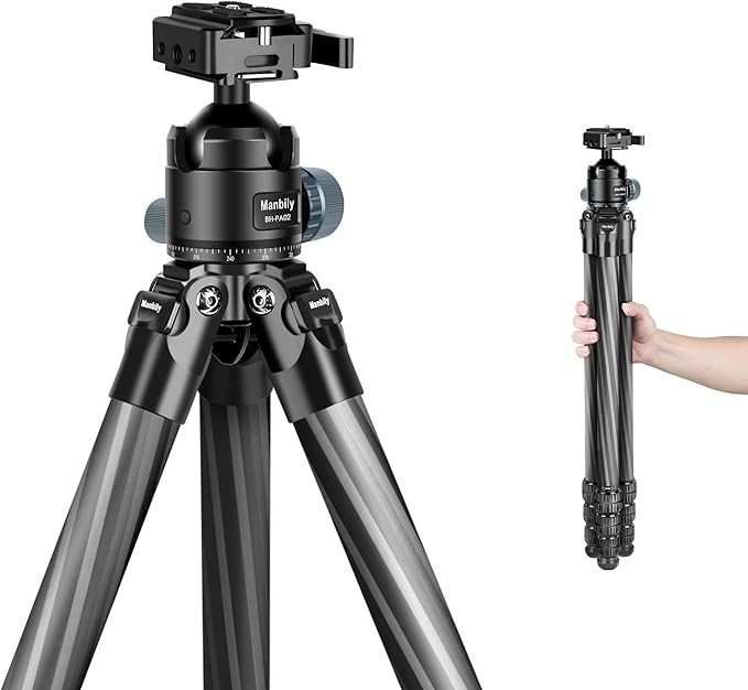 Manbily Tripod for Shooting & Camera Picatinny Arca Swiss Adapter 44LBS Capacity