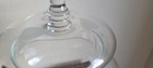 VTG Floral Etched Glass Pedestal Lidded Apothecary Cookie Candy Jar — photo 3