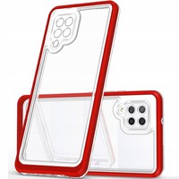 Hurtel Clear 3IN1 Case FÜR Samsung Galaxy A42 5G GEL Cover MIT Rahmen