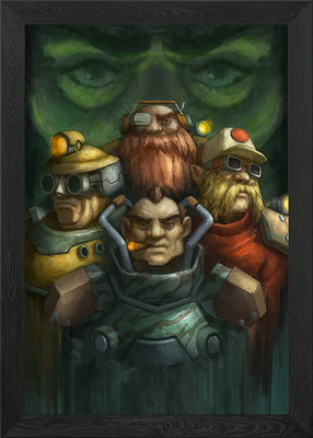Deep Rock Galactic Portrait Framed Wall Art Poster Canvas Print Picture