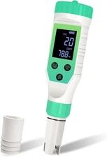 7-in-1 Digital Pool/Spa Water Tester: Salt, pH, FAC Chlorine, Salinity, Temp