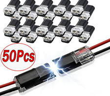 50pcs 2 Pin Waterproof Electrical Connector Car Automotive Wire Plug Terminal