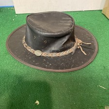 Barmah 1018 Squashy Kangaroo Leather Outback Hat Waterproof Mens Medium