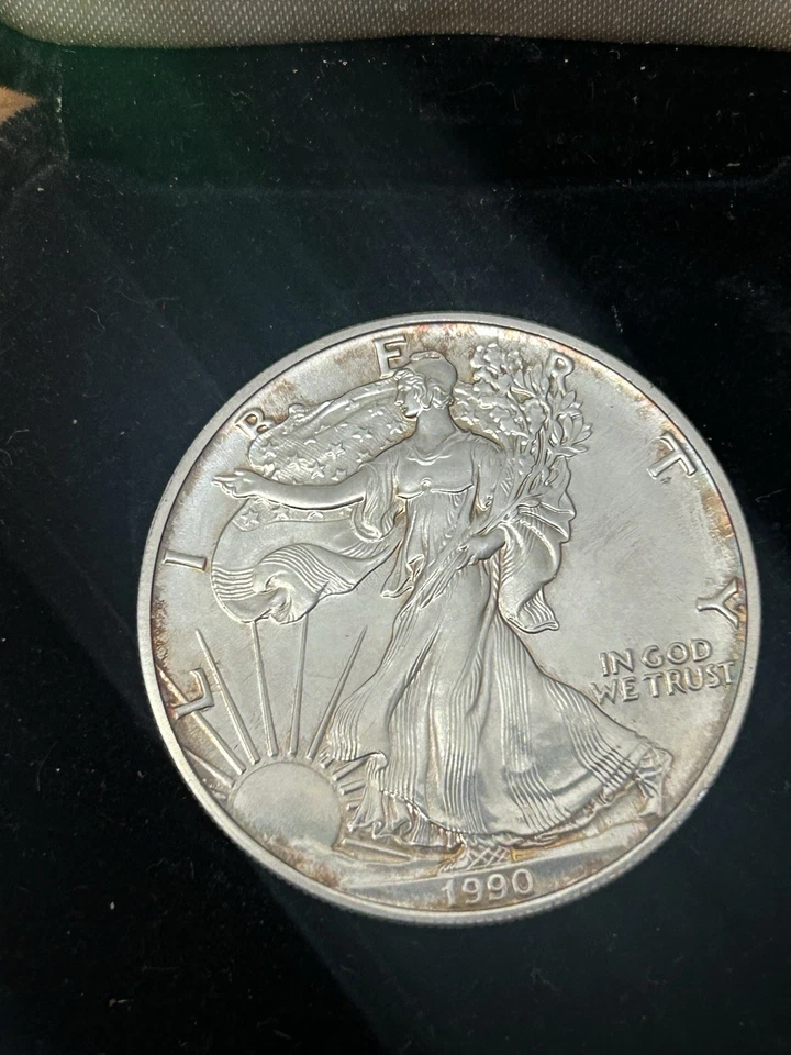 1990 American Eagle 1 Oz Silver Dollar BIN Nice Collectible USA Bullion .999 - Image 3 of 4