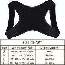Back Posture Corrector Shoulder Straight Support Brace Belt Therapy Men Women