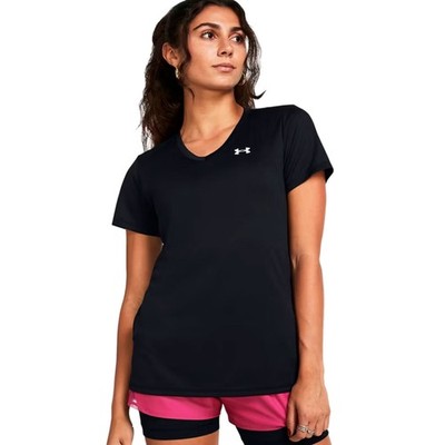 Under Armour Damen T-Shirt mit V-Ausschnitt UA Tech Sport Shirt