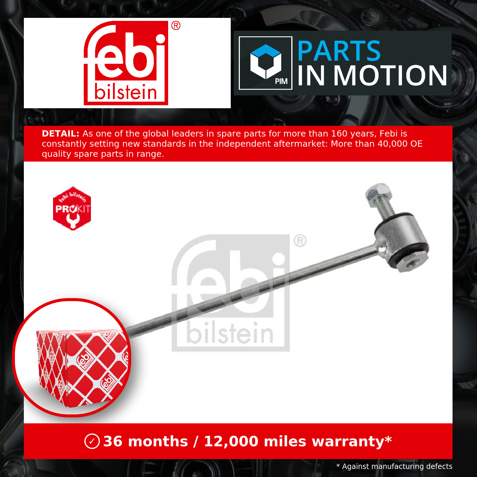 Anti Roll Bar Link Rear Left or Right 22075 Febi Stabiliser Drop Link Quality