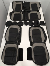 For Ford Bronco Sport Big Bend 2021-2025 Black Gray Leather Seat Covers Kr65 For Ford Bronco Sport Big Bend 2021-2025 Black Gray Leather Seat Covers Kr65