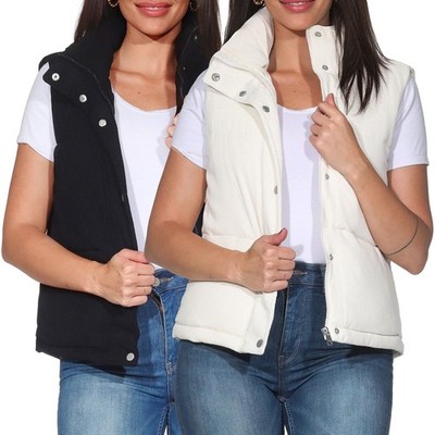 Only Damen Cord Weste Steppweste Damenweste Cordweste Vest ONLNewDolly Corduroy
