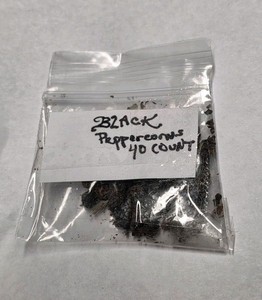 Small Amount Of Black Peppercorns Spice 40 Count Peppercorns