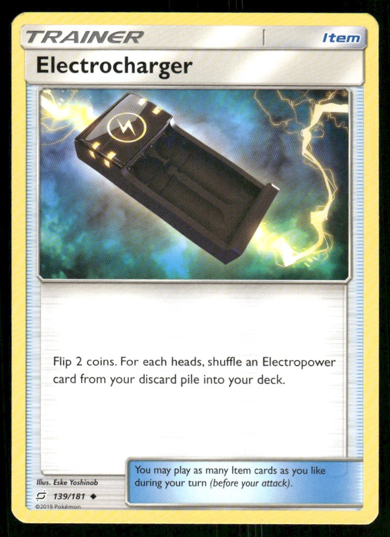 2019 Pokemon Electrocharger Uncommon Team Up 139/181 LP