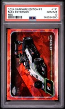 2024 TOPPS CHROME FORMULA 1 SAPPHIRE EDITION RED #131 MAX ESTERSON 2/5 PSA 10