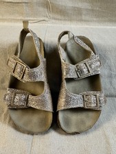 Carter s Kids Size 11 Gold Sparkly Sandals Slip On Shoes