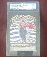 Panini 2019-20 Revolution Supernova Stephen Curry #1 ISA 9 Golden State Warriors