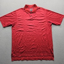 Adidas Climacool Men's Size XL Red Short Sleeve Polo Shirt