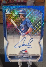 2023 Bowman - Chrome Prospect Mega Box Autographs Gabriel Martinez #BMA-GM Blue