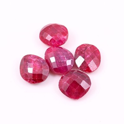 18 Ct Natural Dyed Ruby Rose Cut , Top Quality Ruby Loose Gemstone