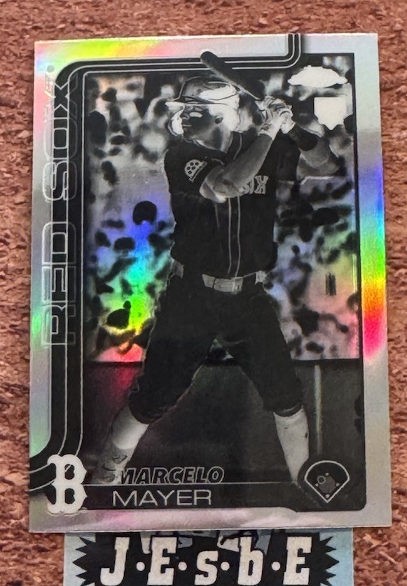 2025 Topps Chrome Update MARCELO MAYER #USC9 RC Rookie Negative Refractor