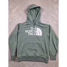 The North Face Hoodie Womens S Green Graphic Logo Pullover Sweatshirt Pilling
