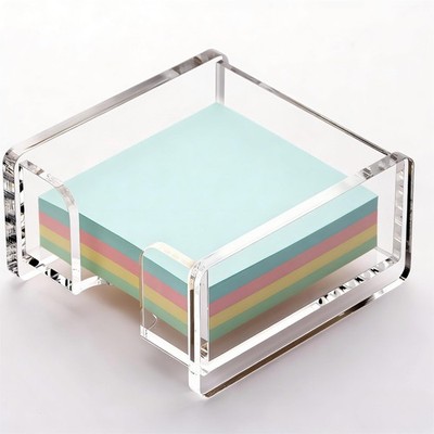 YUXUN Acrylic Sticky Note Holder, Post it Holder for Desk, Transparent
