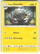 Alolan Graveler 36/181 Uncommon Team Up Pokemon Moderately Played