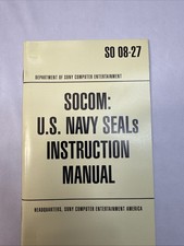 Playstation 2 PS2 SOCOM U.S. Navy Seals Replacement Manual Only