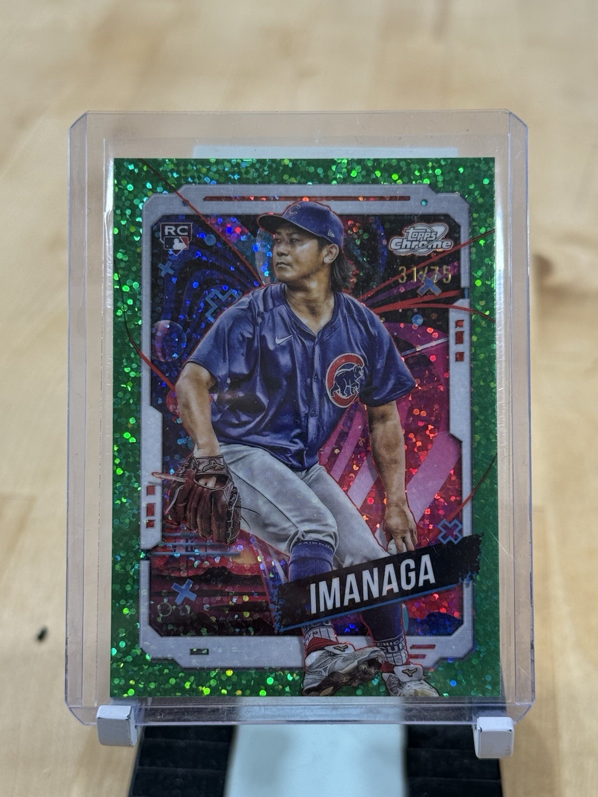 2024 Topps Cosmic Chrome - Shota Imanaga #199 Green Space Dust Refractor /75 RC