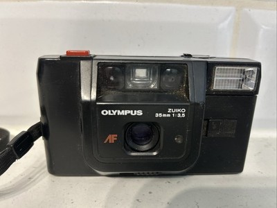Filmkamera Olympus Trip AF schwarz Vintage 35mm F3.5 Len Point and Shoot ungetestet