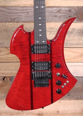 BC Rich Mockingbird Legacy ST Electric Guitar Transparent Red w/ Floyd  Rose