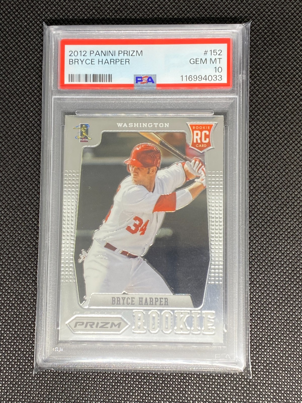 2012 Prizm #152 Bryce Harper Nationals RC Rookie PSA 10 GEM MINT