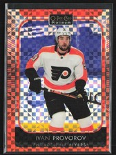 Ivan Provorov 2021-22 O-Pee-Chee Platinum Orange Checkers /25 #66 Philadelphia