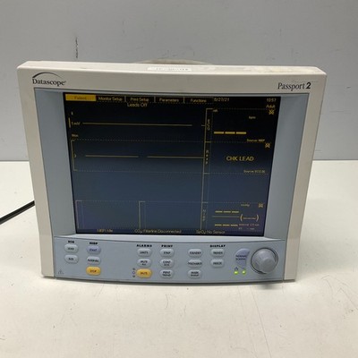 Datascope Passport 2 Vital Signs Patient Monitor w/ ECG Tested Working