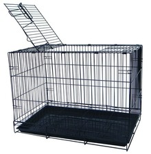 YML SA20G 20 in. Small Animal, Dog Kennel Cage - Black