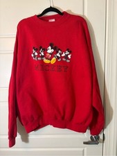 VINTAGE Red Mickey Mouse Graphic Sweatshirt