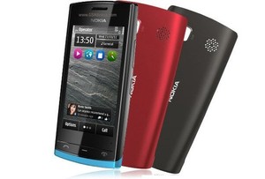 Nokia 500 RM-750 Barren Handy Smartphone mit 5MP Kamera Blau und Rot