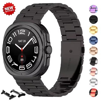 Für Samsung Galaxy Watch Ultra/ 8 40/44mm /8 Classic 46mm Edelstahl Armband Band