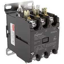 Dayton 783Xz7 Definite Purpose Magnetic Contactor, 120V Ac, 3 P, Non-Reversing,