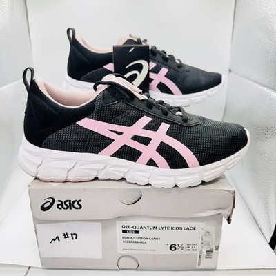 ASICS GEL-QUANTUM LYTE Kids Lace  Black/Cotton Candy  Sneaker Size 6.5 Youth