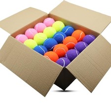SHYUJAJIE Tennis Ball, 40 Pack Practice Balls Bulk,Dog Balls Multicolor