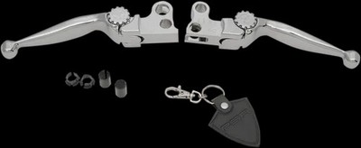 PSR Journey Chrome Adj Clutch Brake Lever Set Harley Street Glide 14-16