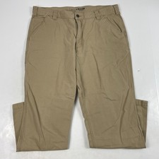 Carhartt Pants Mens 40 x 30 Brown Rugged Flex Canvas Carpenter Relaxed Workwear