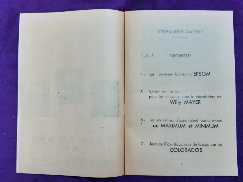 Programme Cirque AMAR - 1950 - Spectacle - Centenaire - Cavalerie - PARIS - - Photo 4/4