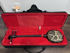 SANSHIN Okinawa Shamisen Semi Hard Case Set Artificial Leather Japan Instrument