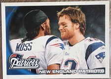 Topps 2010 Randy Moss Tom Brady New England Patriots #347 Football NFL Card