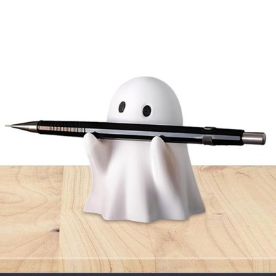 OULIGET Cute Ghost Pen Holder,Halloween Ghosts Frosty white with black eyes