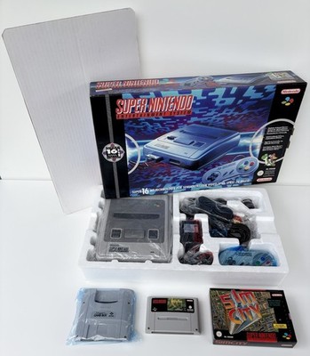 Super Nintendo Entertainment System SNES Konsole - CIB - PAL+ Spiele in OVP !!