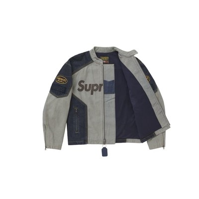 In-Hand Supreme Vanson Leathers Cordura Cotton Jacket Denim